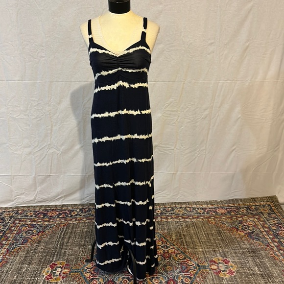 Navy & white maxi dress - Picture 1 of 5